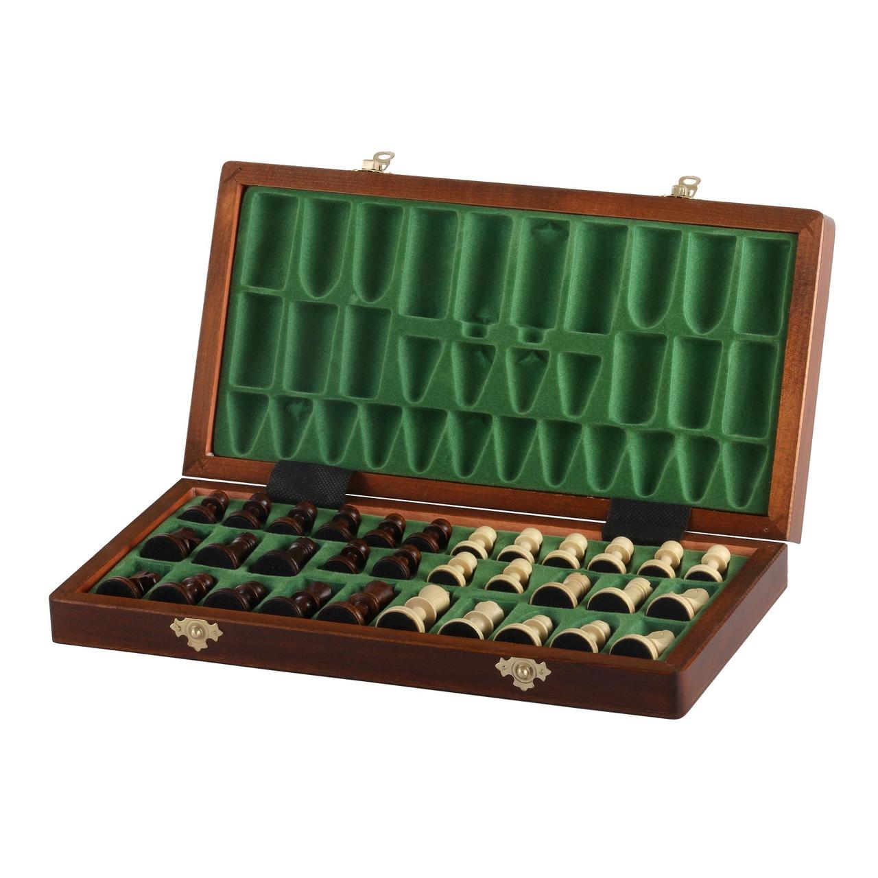 MAHOGNY Magnetiskt Schackspel
