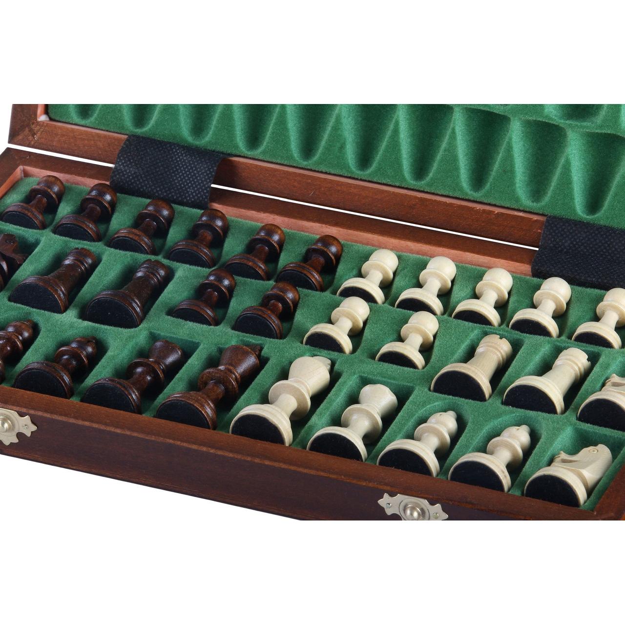 MAHOGNY Magnetiskt Schackspel