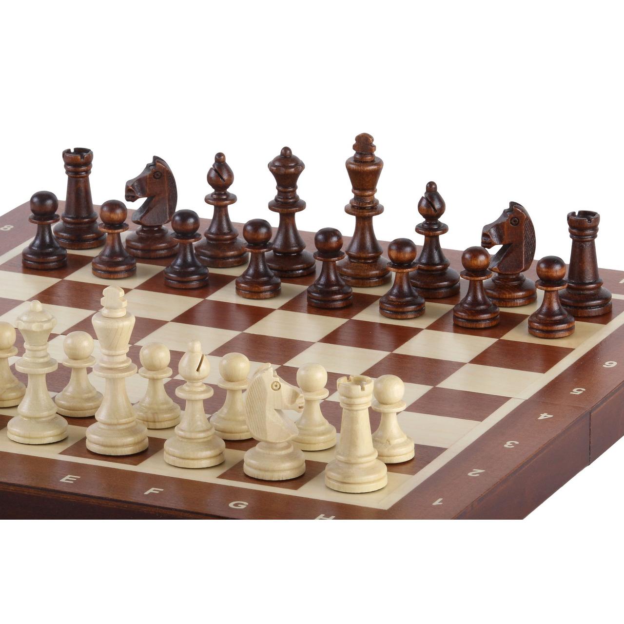 MAHOGNY Magnetiskt Schackspel