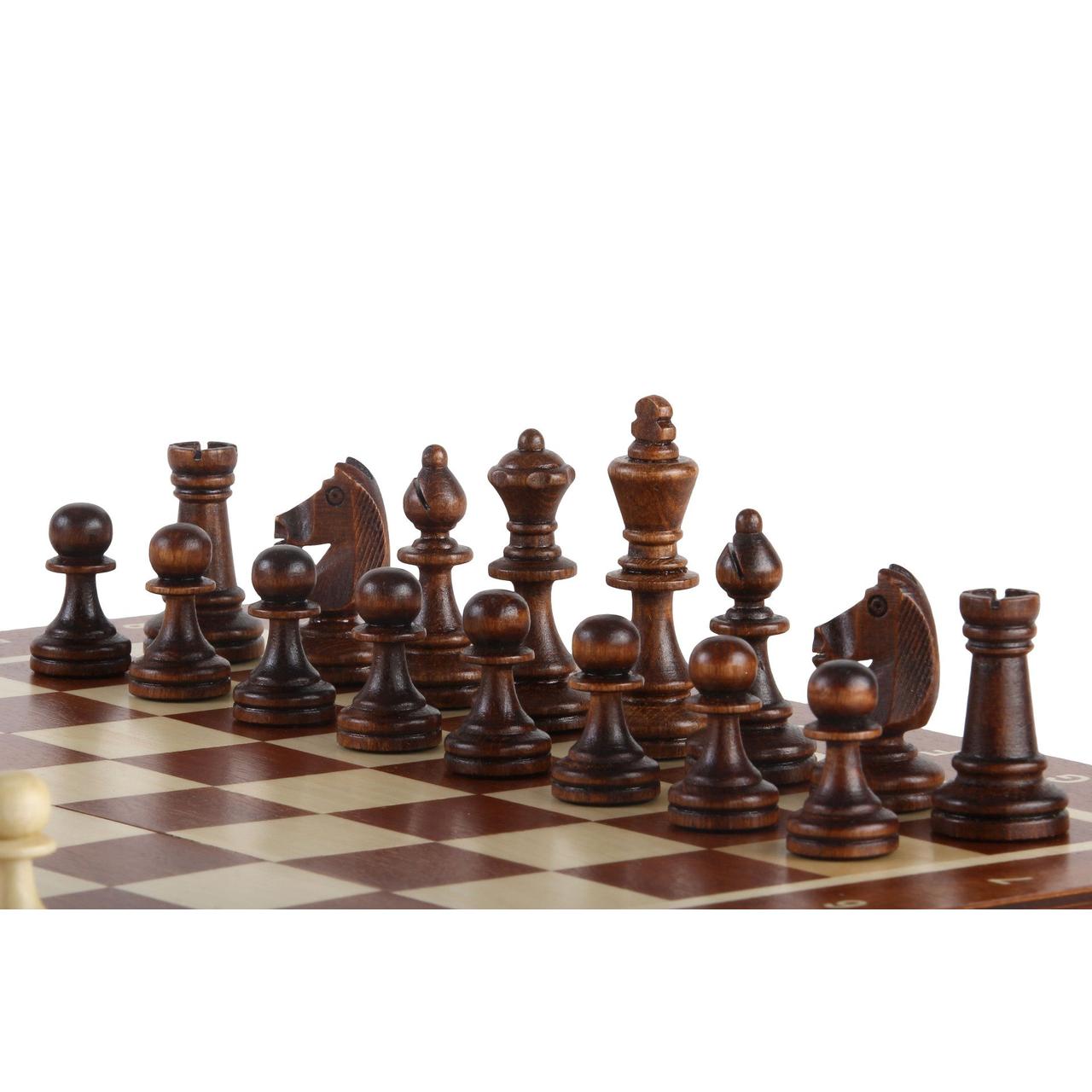 MAHOGNY Magnetiskt Schackspel