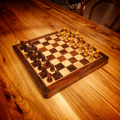 WOODY Magnetiskt Vikbart Schackspel
