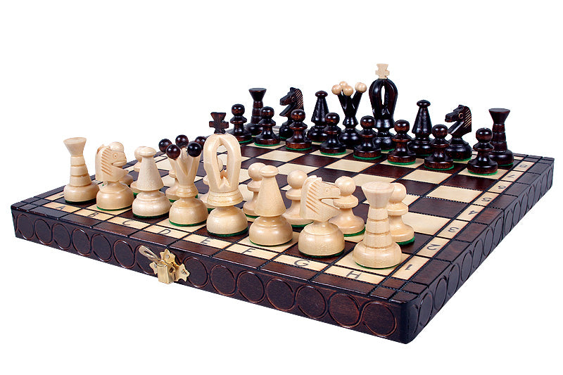 KING'S BROWN Chess Set | 38 cm
