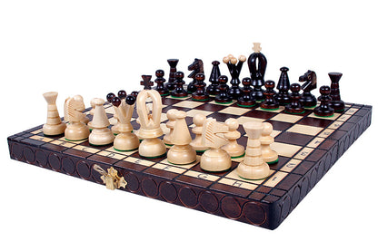 KING'S BROWN Chess Set | 38 cm