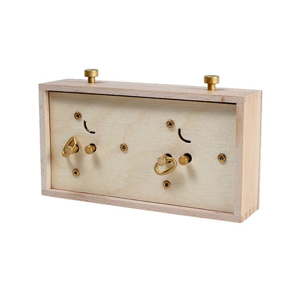 Analog Chess Clock in Light Wood