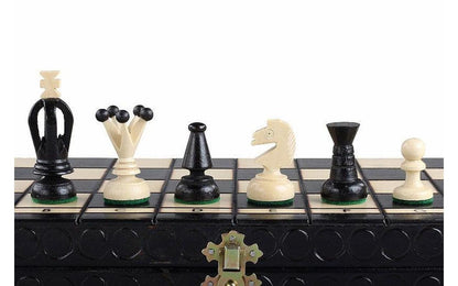 KING'S BLACK Vikbart Schackspel