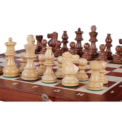 FRENCH STAUNTON Shakkipeli-Taitettava Virallinen Shakkisetti-TiberianChess.fi