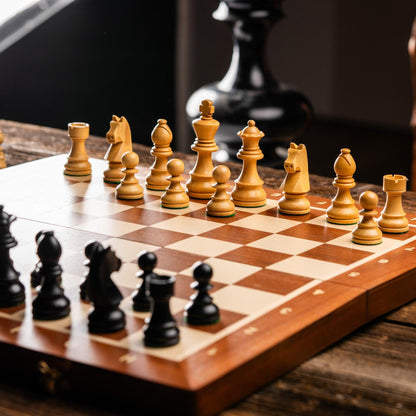GERMAN STAUNTON BLACK Chess Set