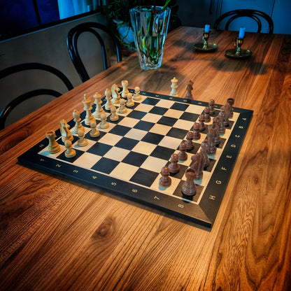 Schackbräde BLACK & Pjäser GERMAN STAUNTON