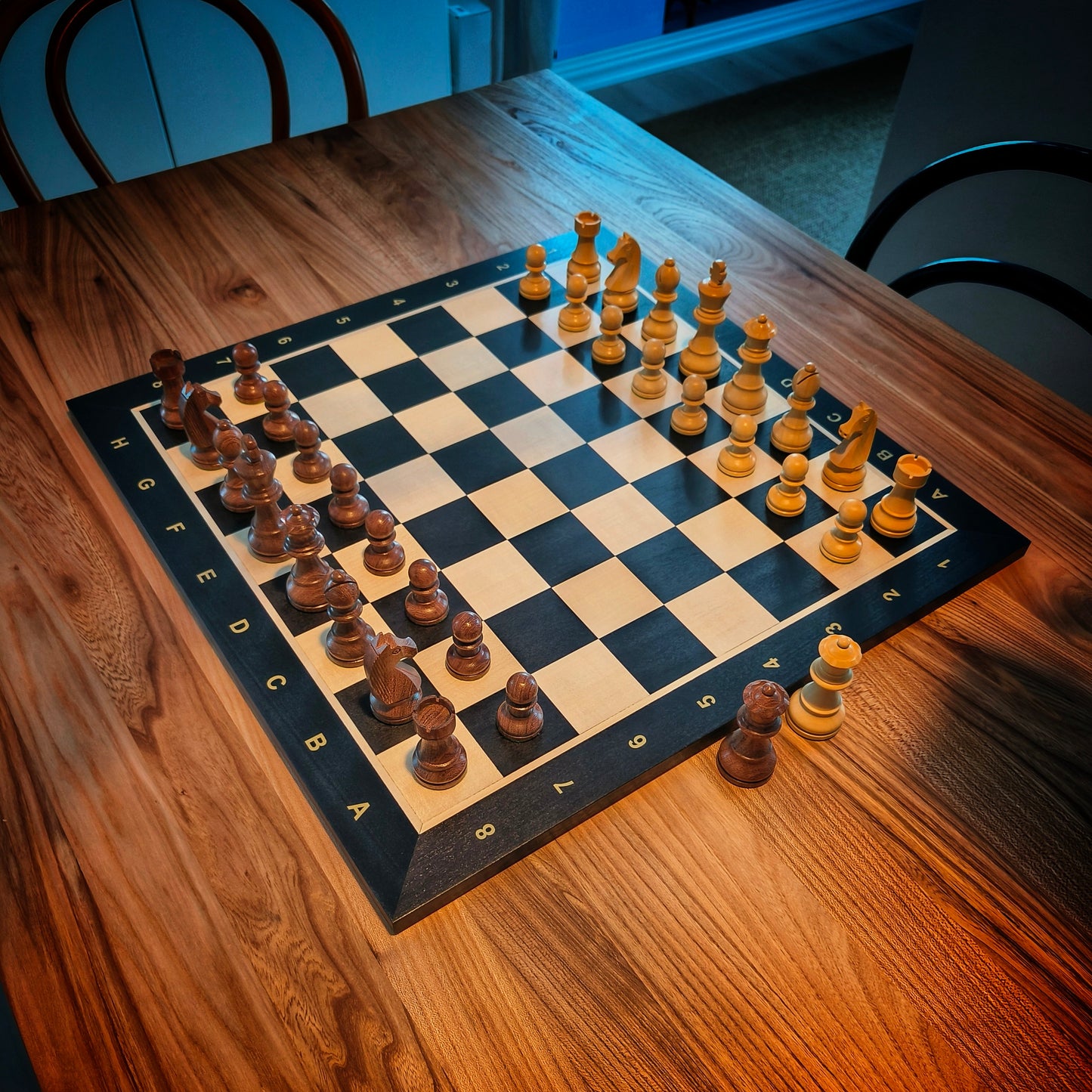 Schackbräde BLACK & Pjäser GERMAN STAUNTON