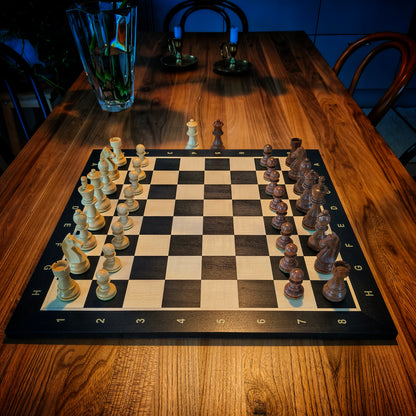 Schackbräde BLACK & Pjäser GERMAN STAUNTON