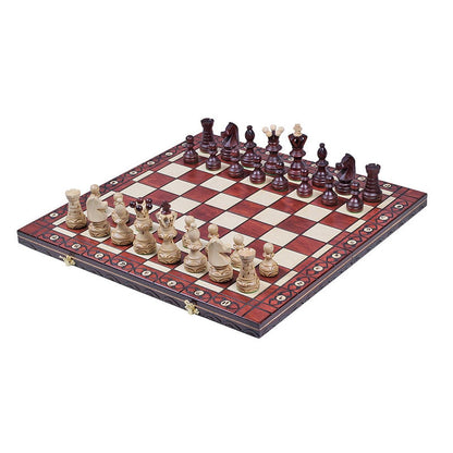 AMBASSADOR Shakkipeli | 55cm-Taitettava Koristeellinen Shakkisetti-TiberianChess.fi