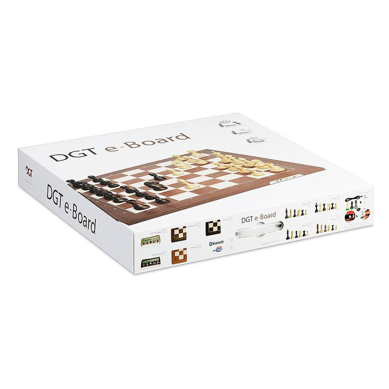 DGT Elektroninen USB Shakkilauta + DGT Shakkinappulat TIMELESS-Elektroninen Shakki-TiberianChess.fi