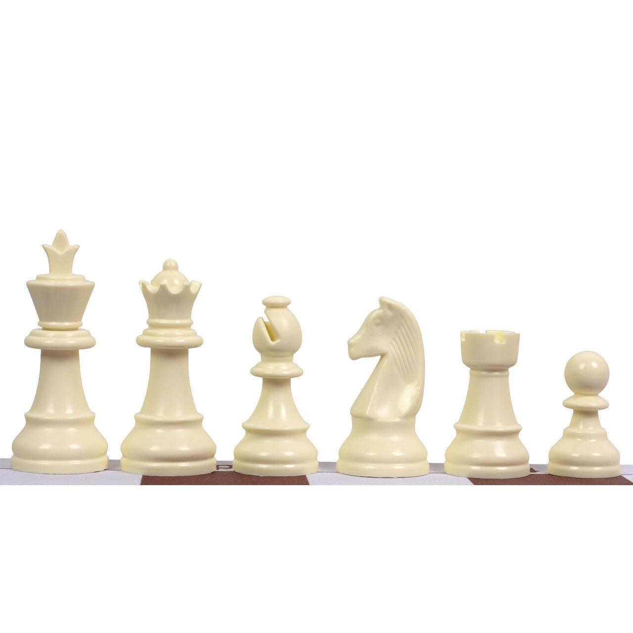 Rullbart Schackbräde med Staunton Schackpjäser | 45 cm