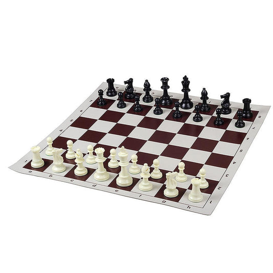 Paketti - 10 kpl Vinyyli Rullattava Shakkilauta + 10 kpl Muoviset Shakkinappulat-Paketti-TiberianChess.fi