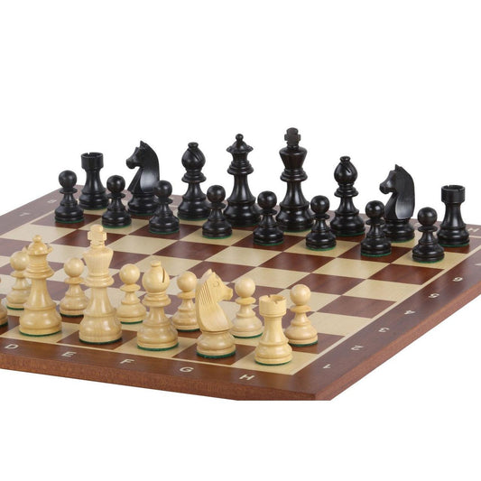 Shakkilauta Mahonki & Ebonoidut GERMAN KNIGHT Shakkinappulat-TiberianChess.fi