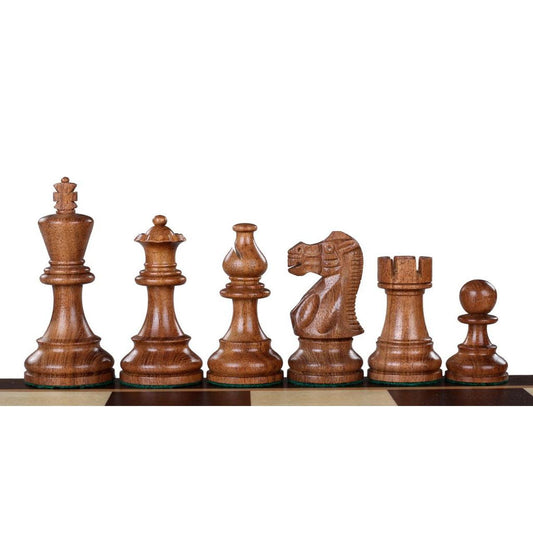 Shakkinappulat AMERICAN CLASSIC | Akaasia & Puksipuu-TiberianChess.fi